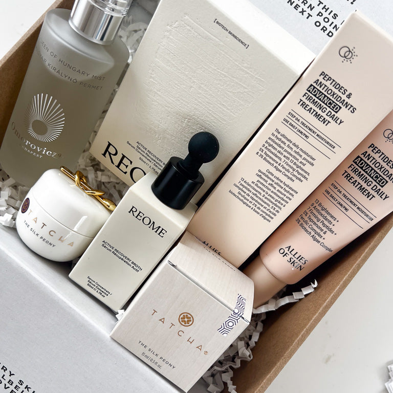A MINTD Box packed with full size skincare