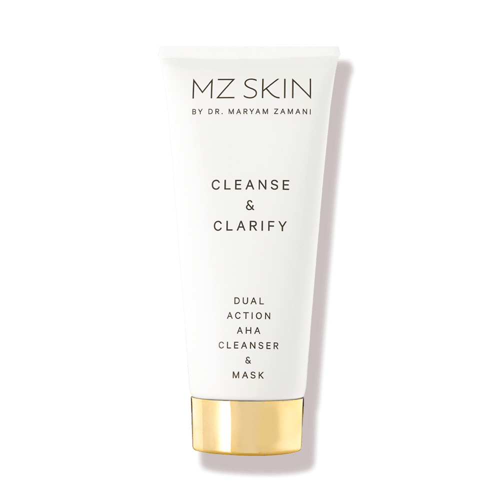 MZ SKIN CLEANSE & CLARIFY DUAL ACTION AHA CLEANSER & MASK MINTD Box